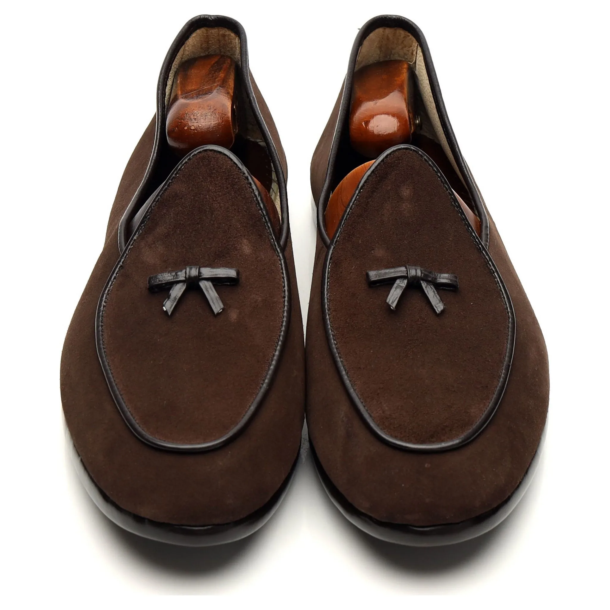'Mr. Casual' Dark Brown Suede Slip On Belgian Loafers UK 9.5 US 10.5
