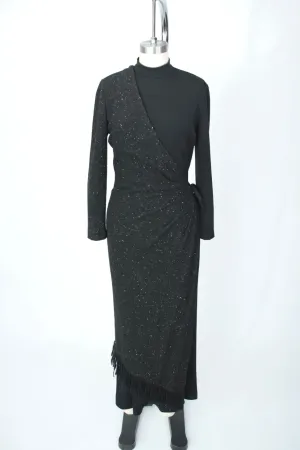 Mugler Wool Asymmetrical Wrap Dress*