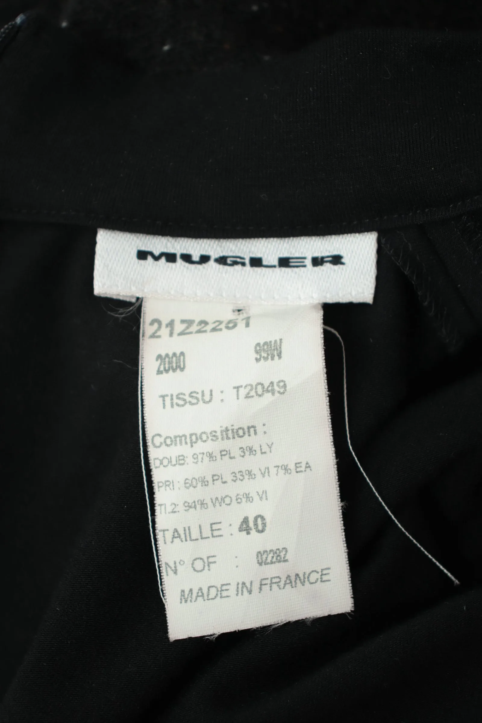 Mugler Wool Asymmetrical Wrap Dress*