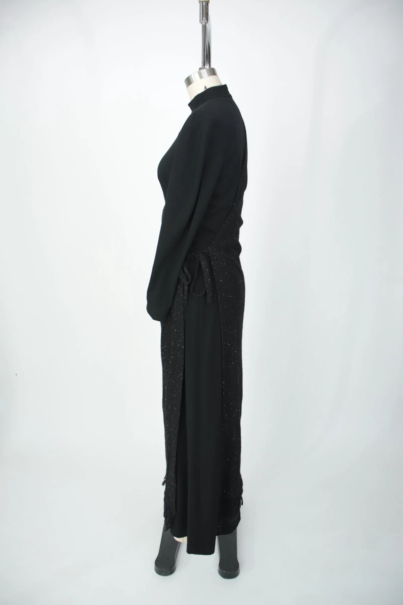 Mugler Wool Asymmetrical Wrap Dress*