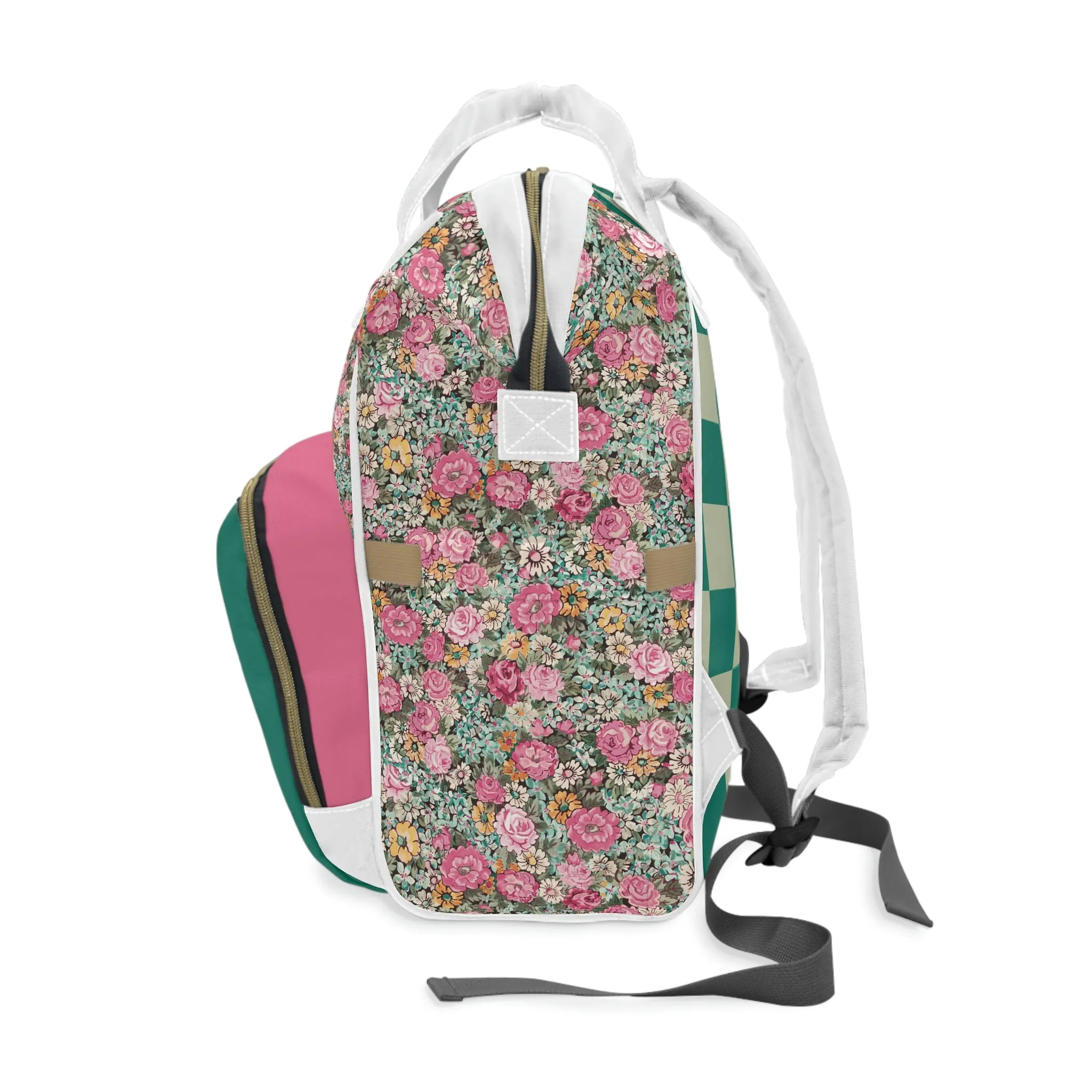 Multifunctional Diaper Backpack / Turquoise front