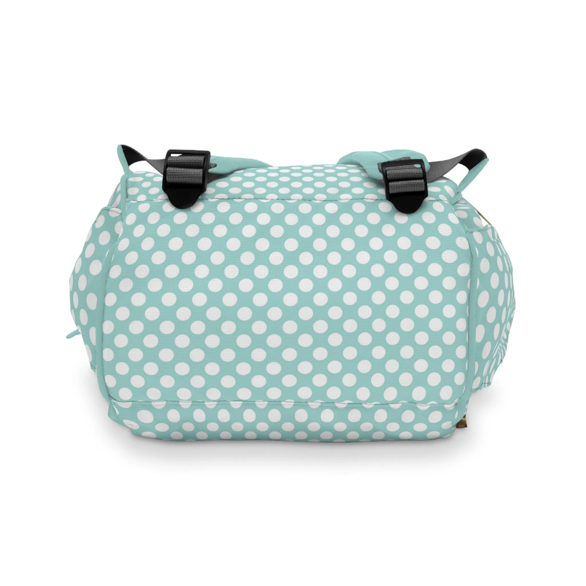 Multifunctional Polka Dot Diaper Backpack - Stylish and Practical Baby Bag for Busy Parents