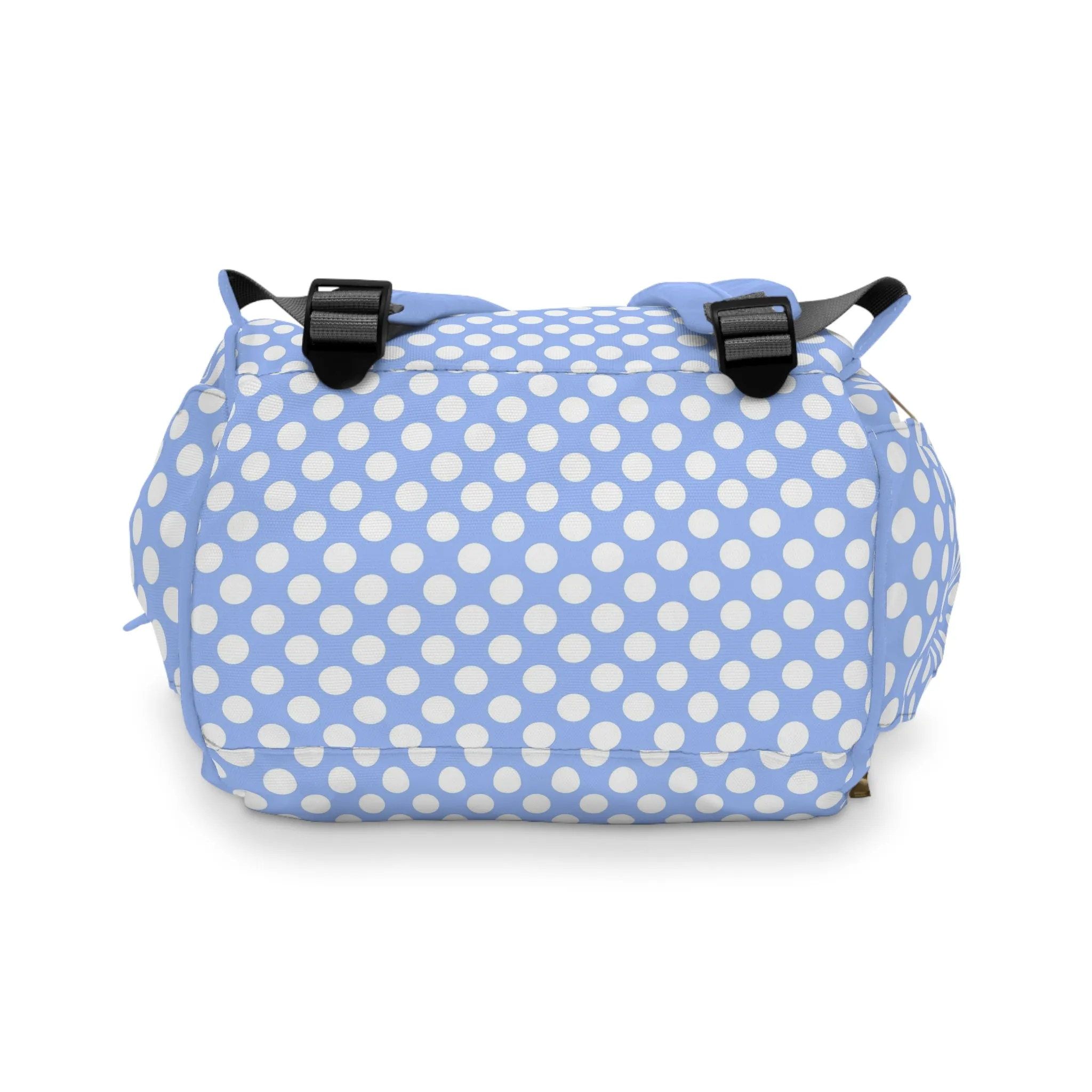 Multifunctional Polka Dot Diaper Backpack - Stylish and Practical Baby Bag for Busy Parents