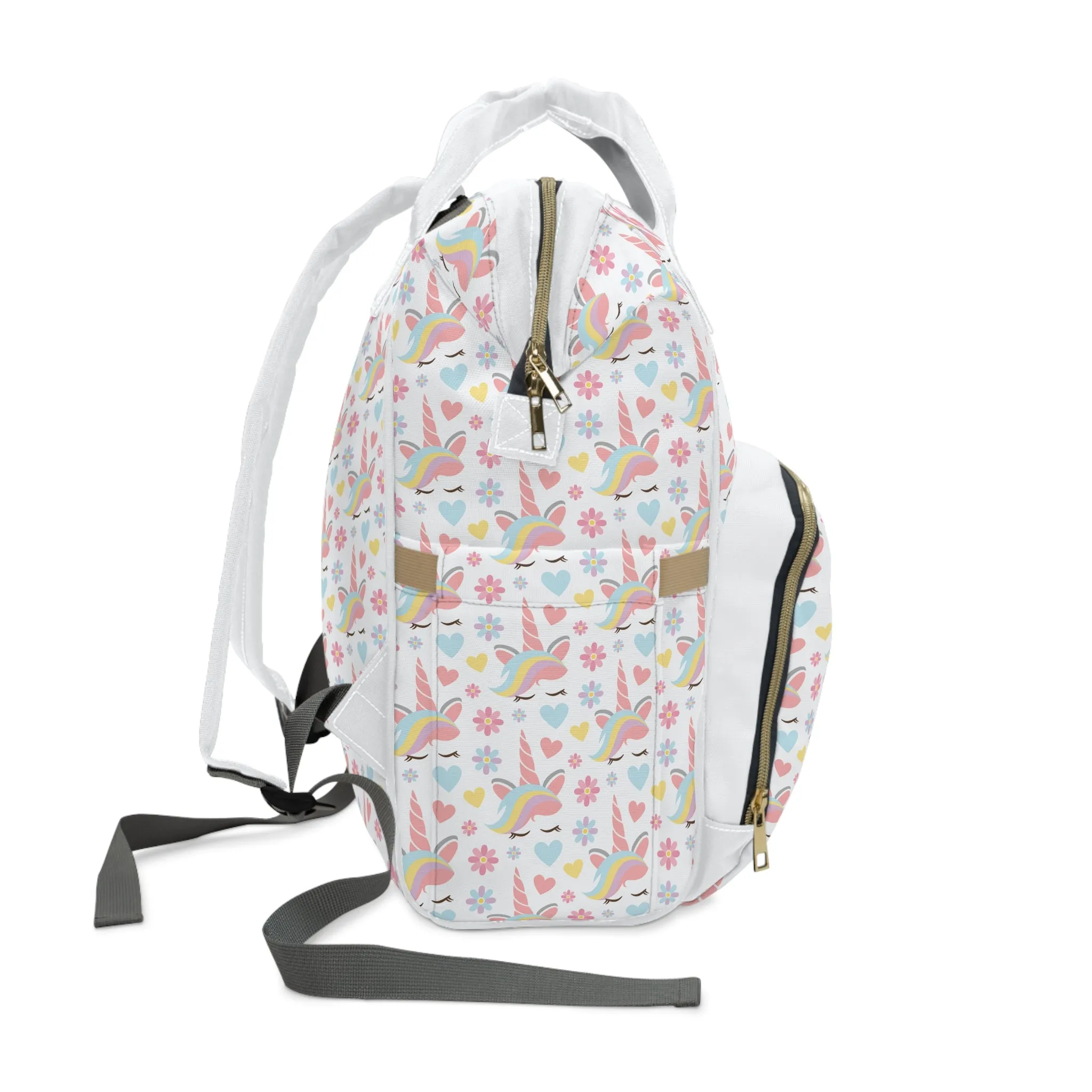 Multifunctional Unicorn Diaper Backpack - Magical Storage Solution for Busy Parents