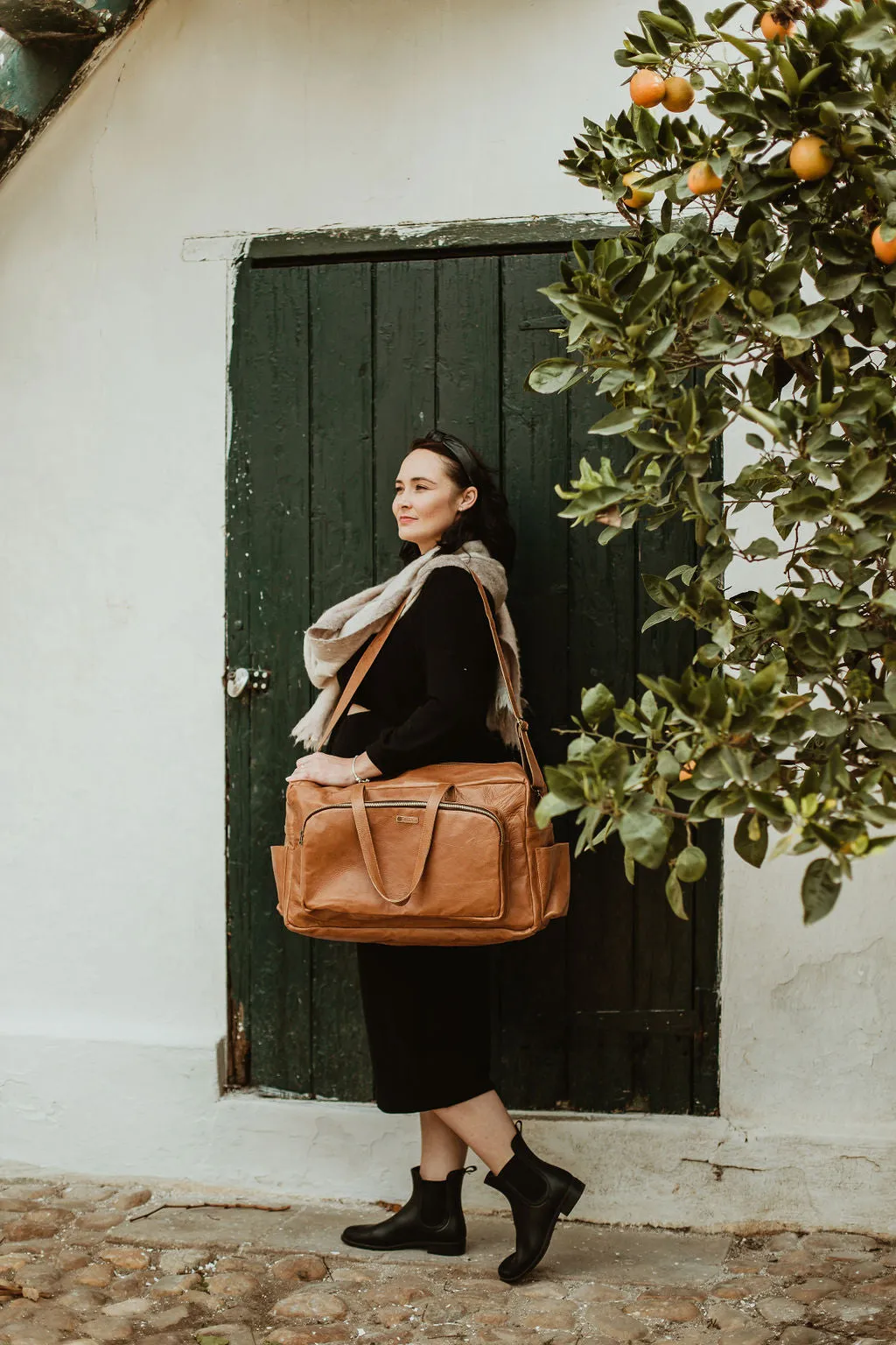 My Daily XL Leather Nappy Bag