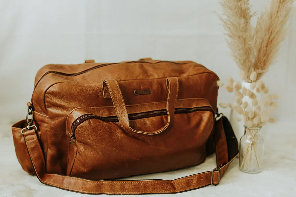 My Daily XL Leather Nappy Bag
