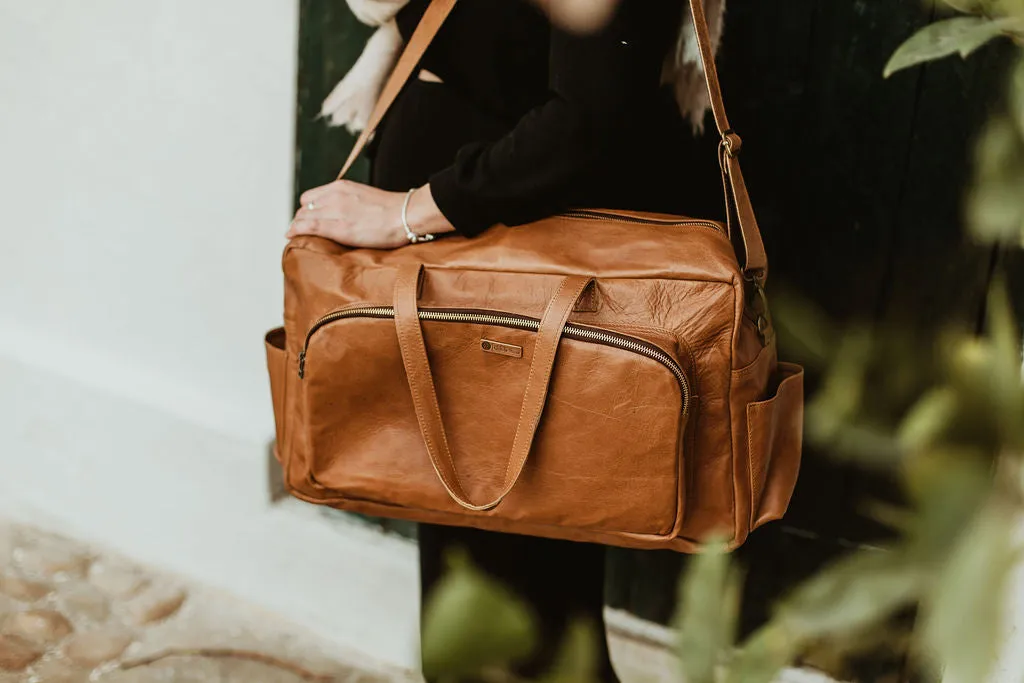 My Daily XL Leather Nappy Bag