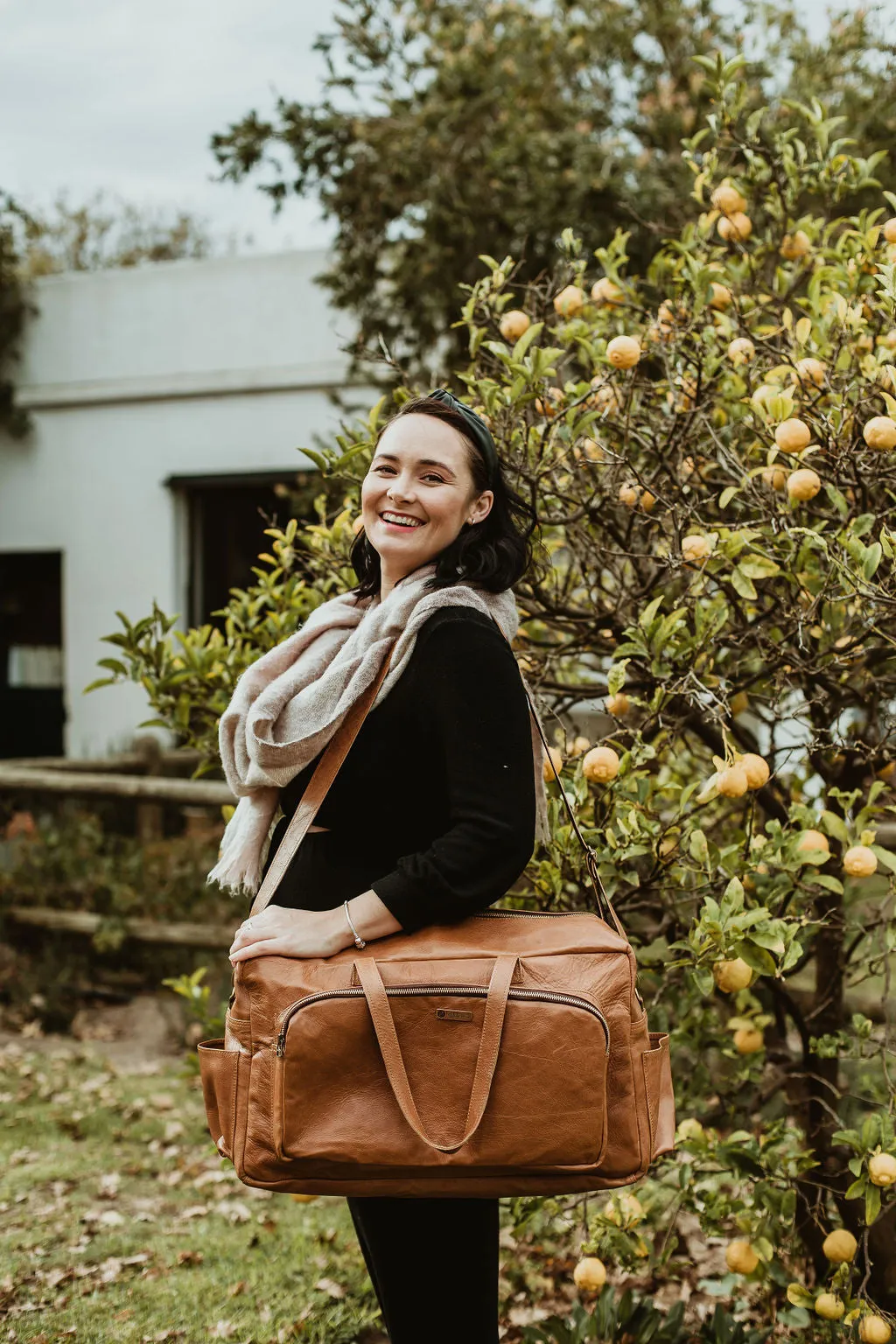 My Daily XL Leather Nappy Bag