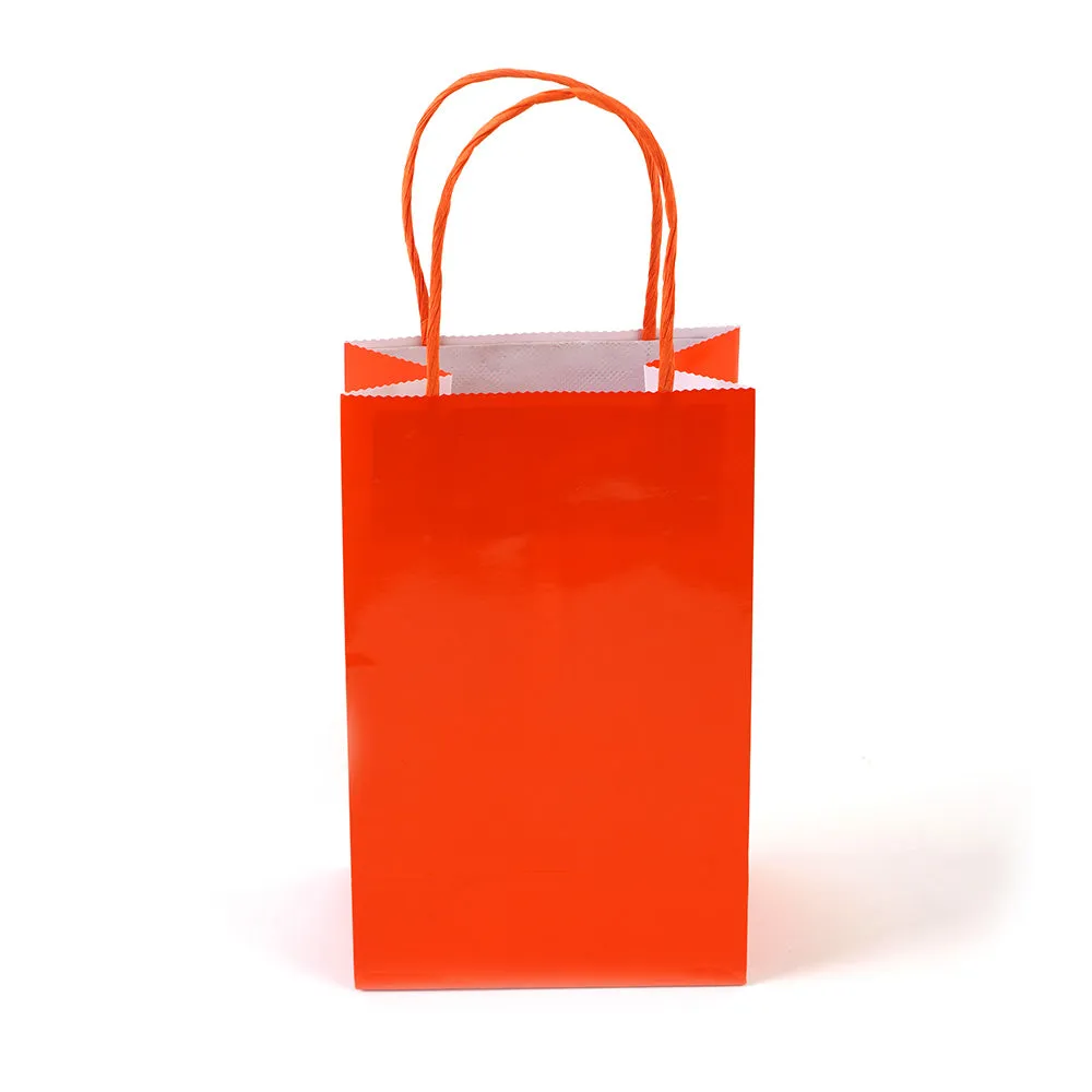 Narrow Medium Orange Gift Bag