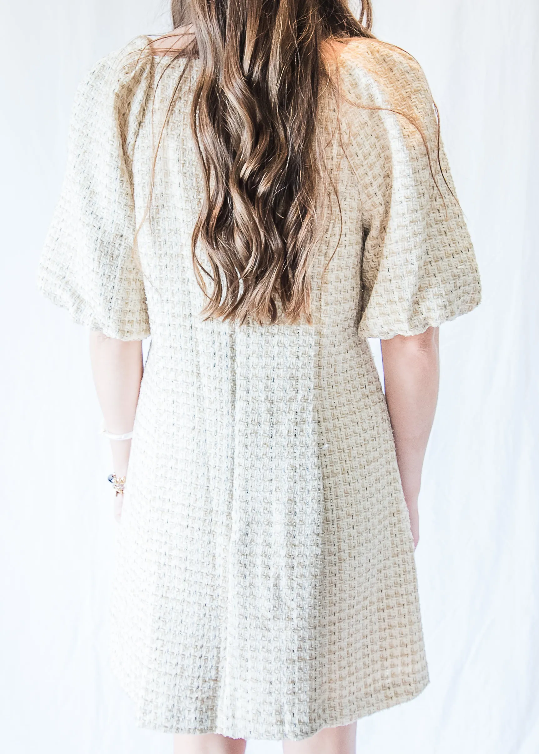 Natural Tweed Cambridge Dress
