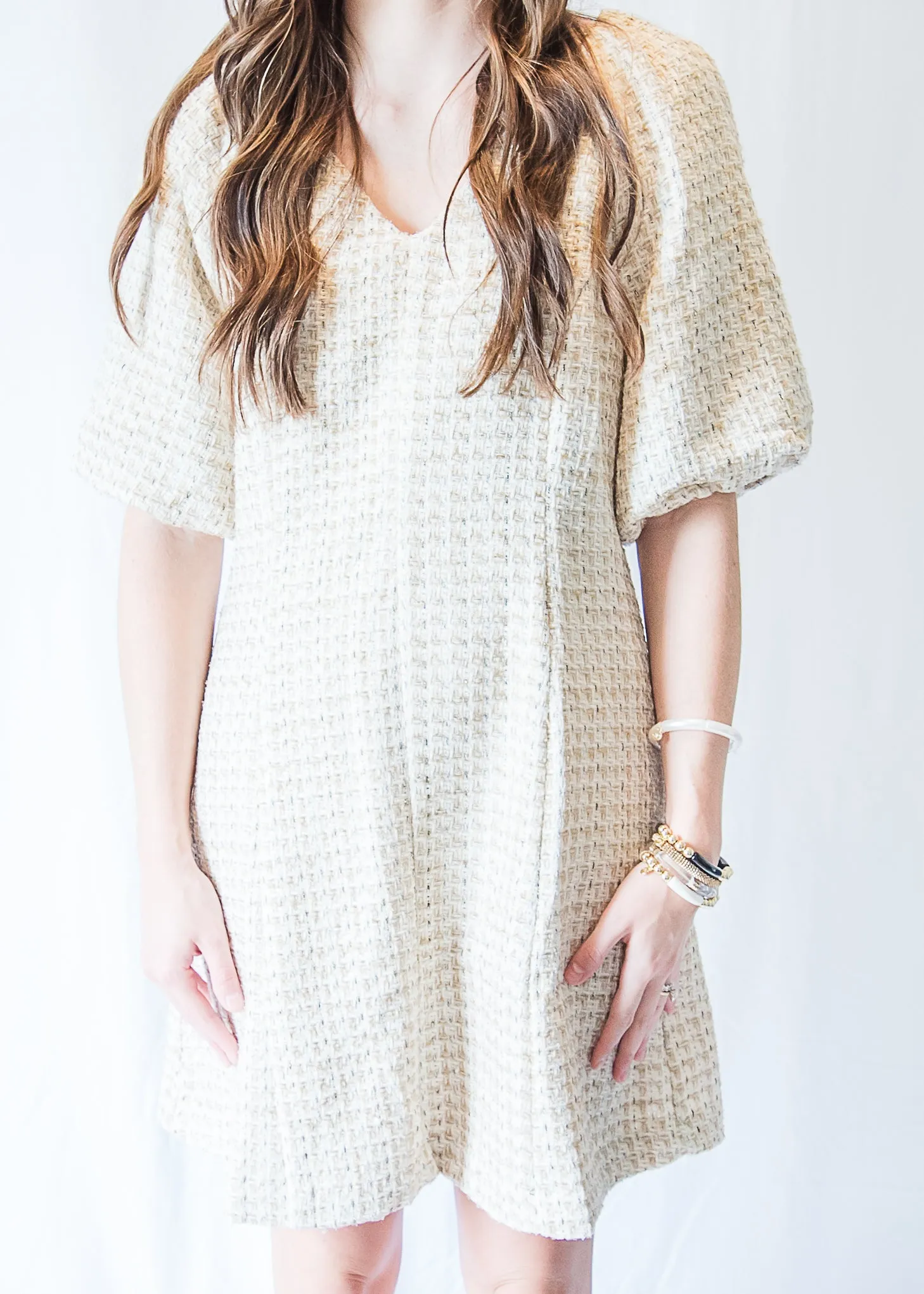Natural Tweed Cambridge Dress