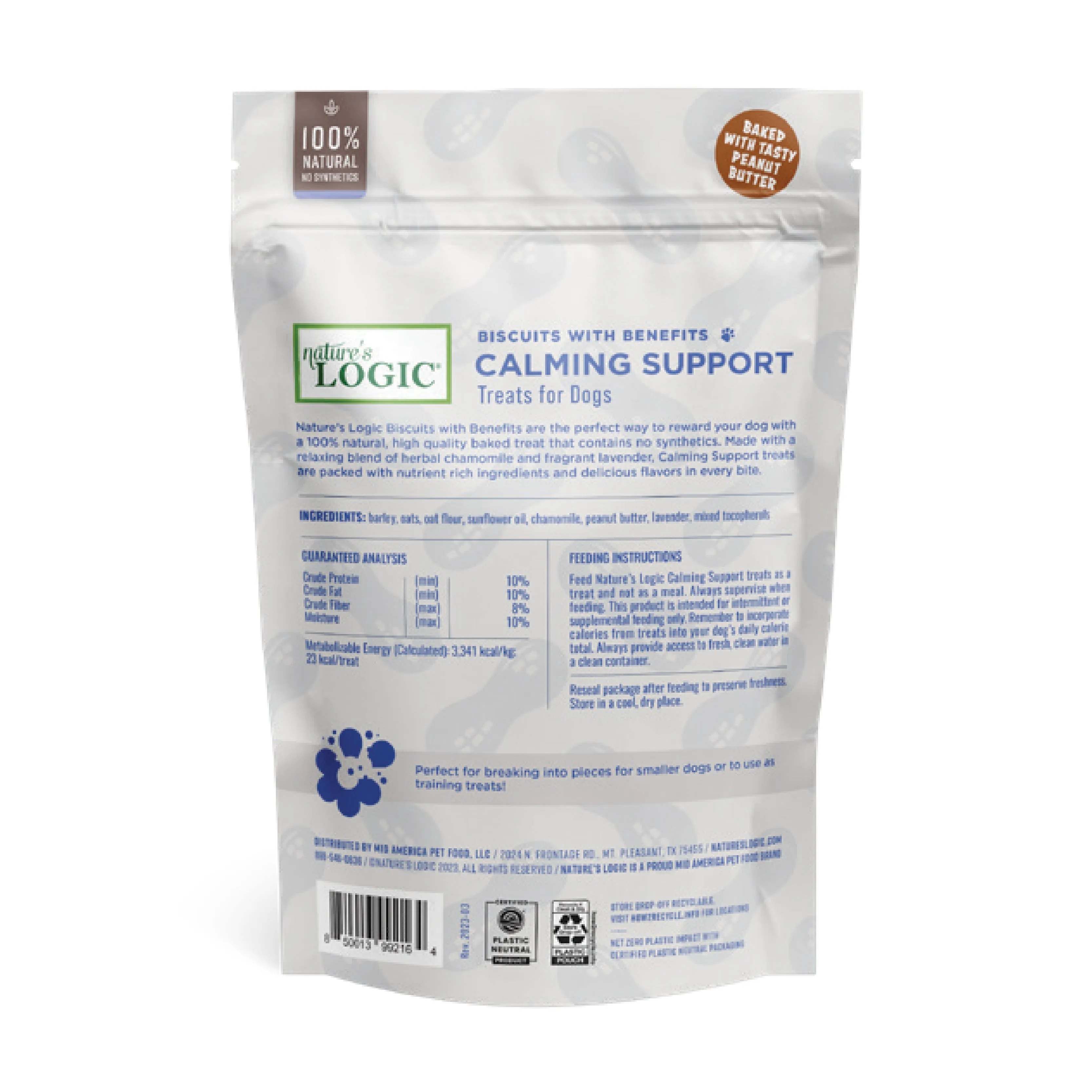 Nature's Logic - Calming Support Treat (Peanut Butter) - 12oz
