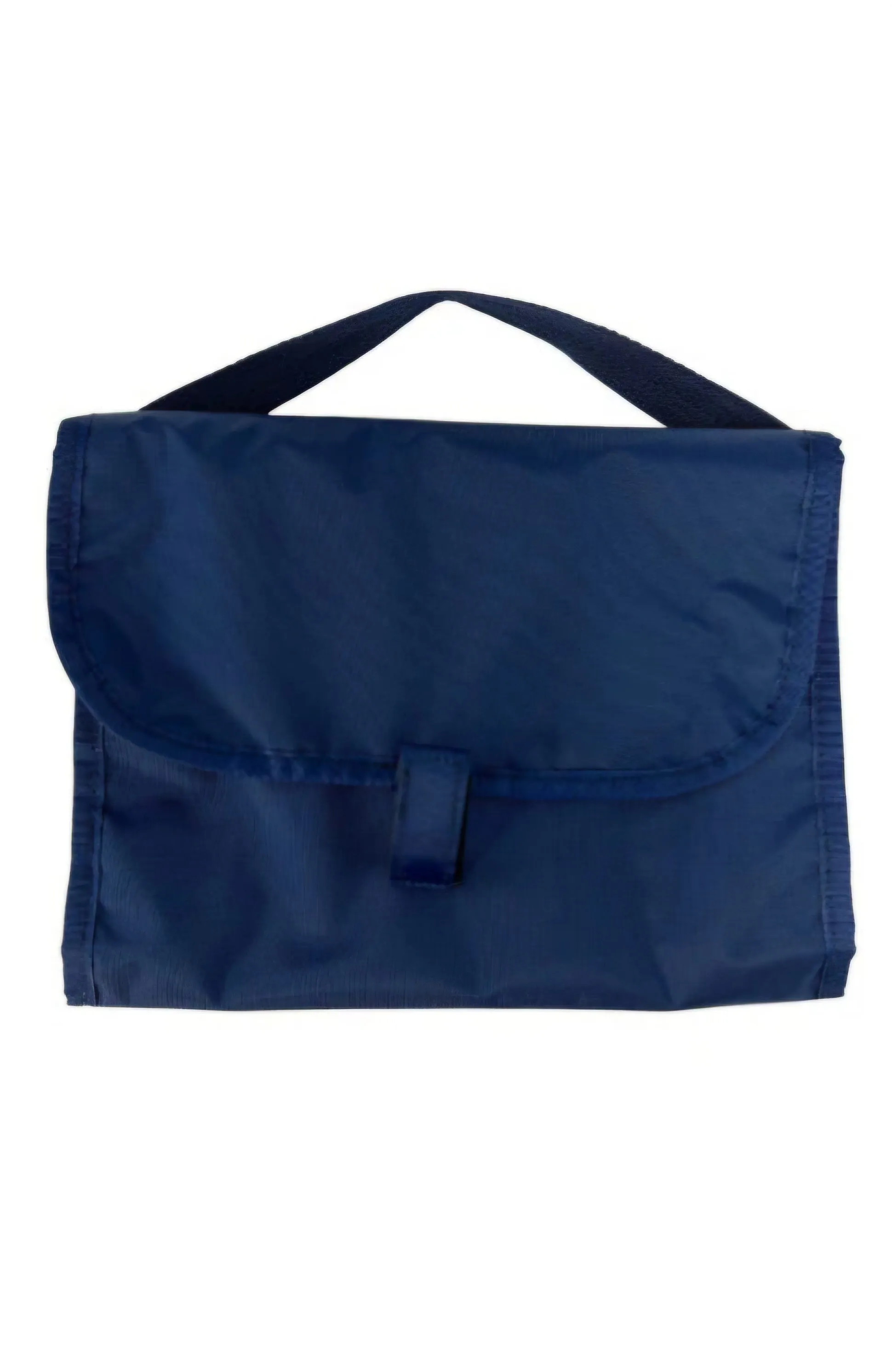 Navy Nylon Hang Around Trifold Toiletry Bag