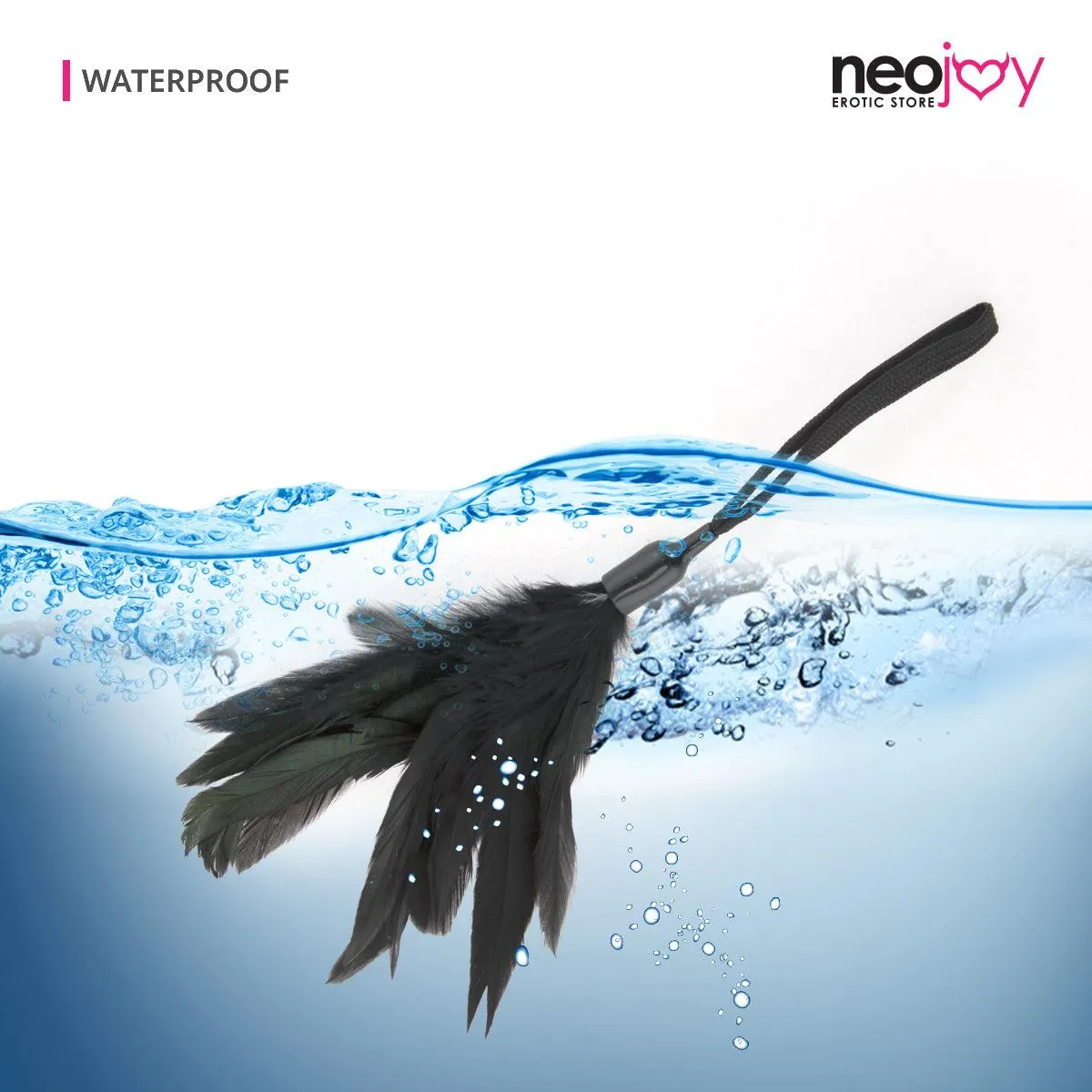 Neojoy Feathers Tickler BDSM play - Black 11.81 inch - 30 cm