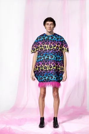Neoprene Animal Print Dress