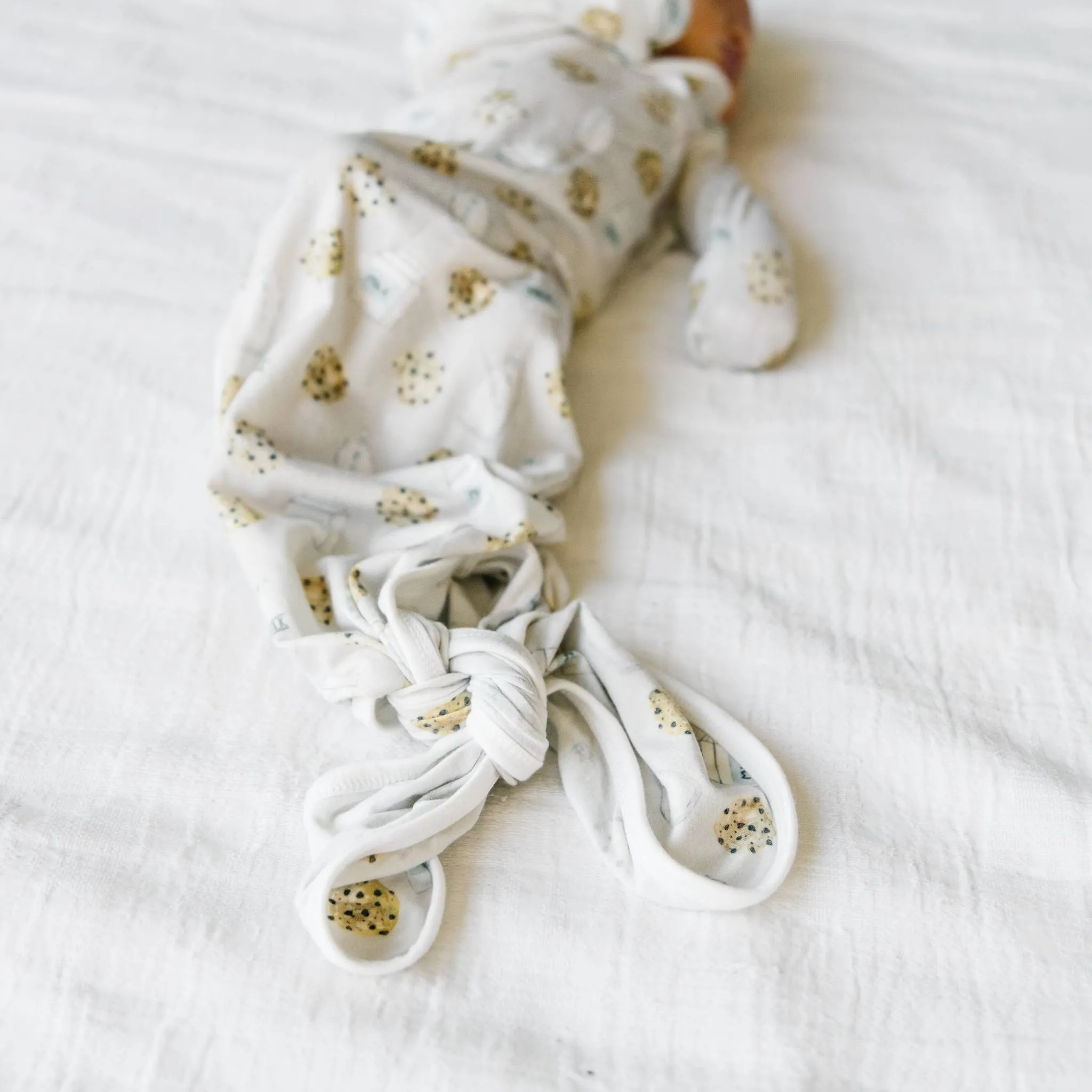 Newborn Knotted Gown - Chip
