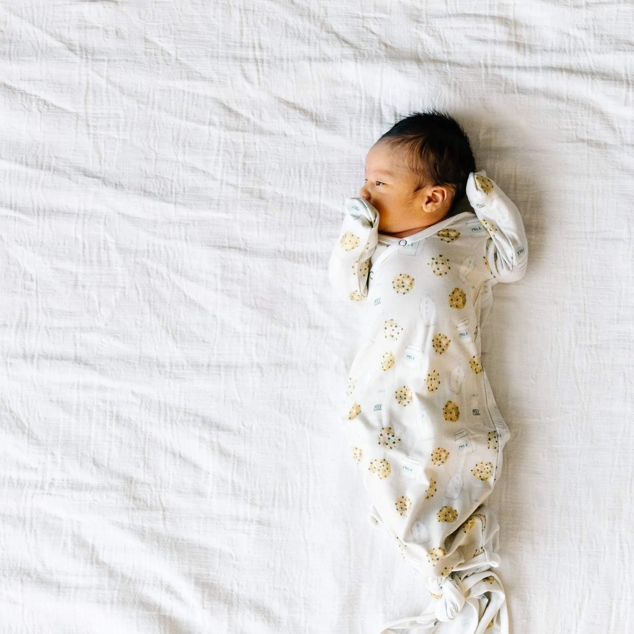 Newborn Knotted Gown - Chip