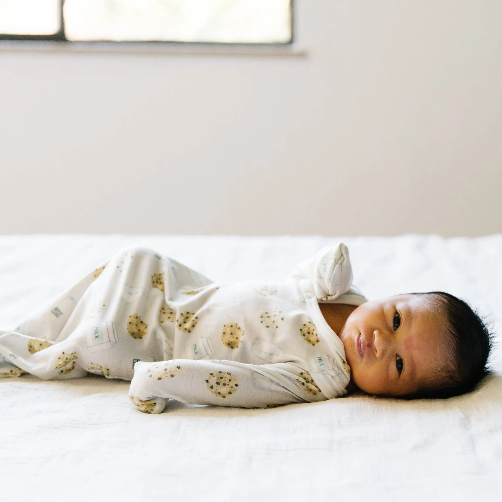 Newborn Knotted Gown - Chip
