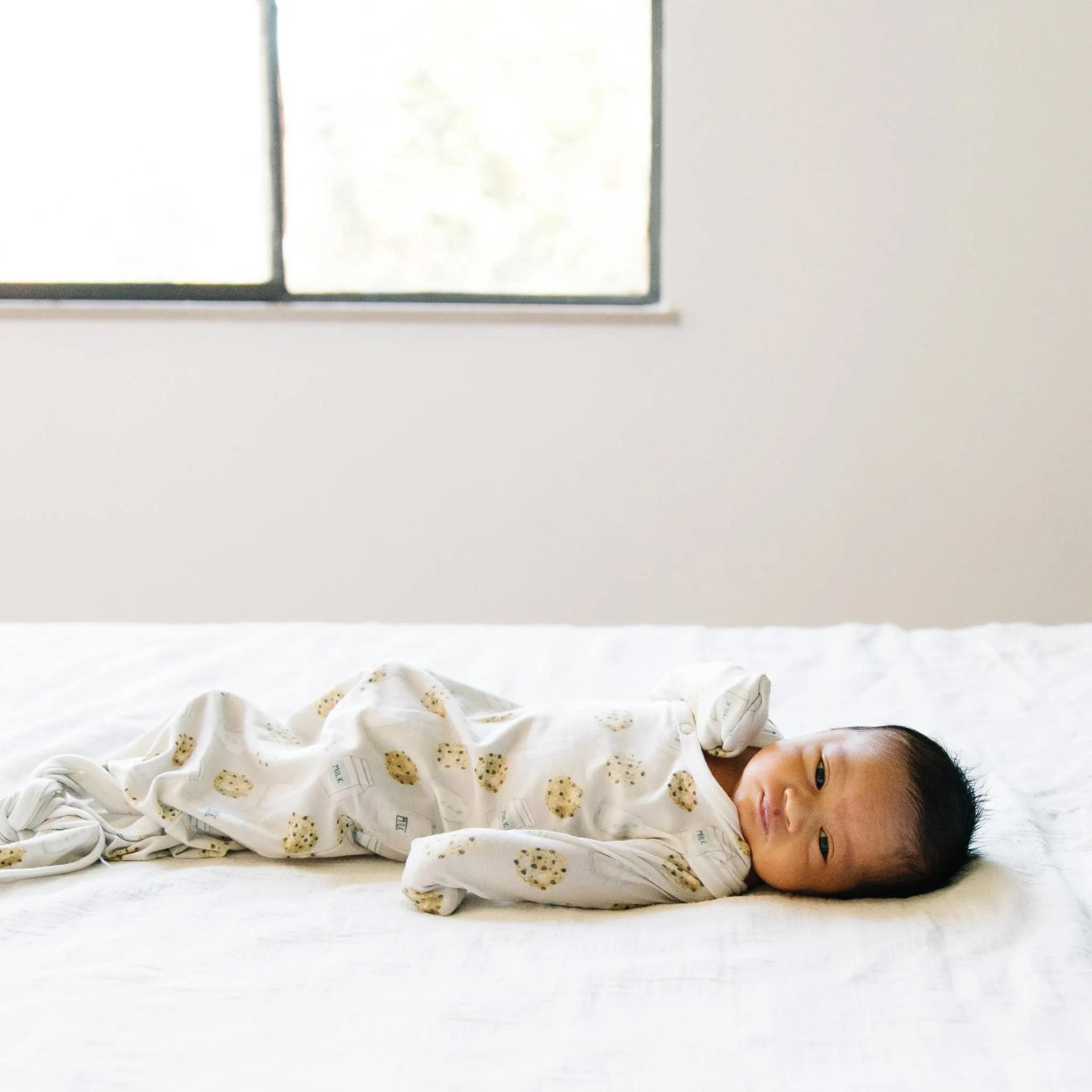 Newborn Knotted Gown - Chip
