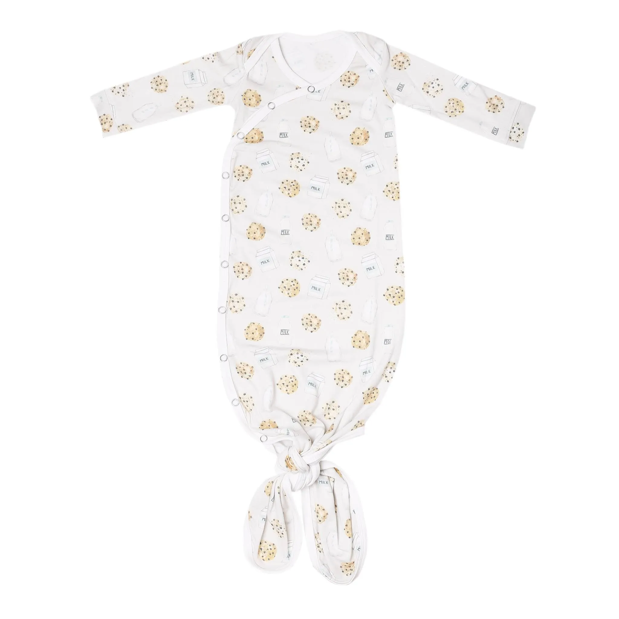 Newborn Knotted Gown - Chip