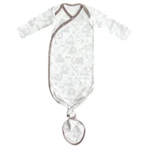 Newborn Knotted Gown - Gage