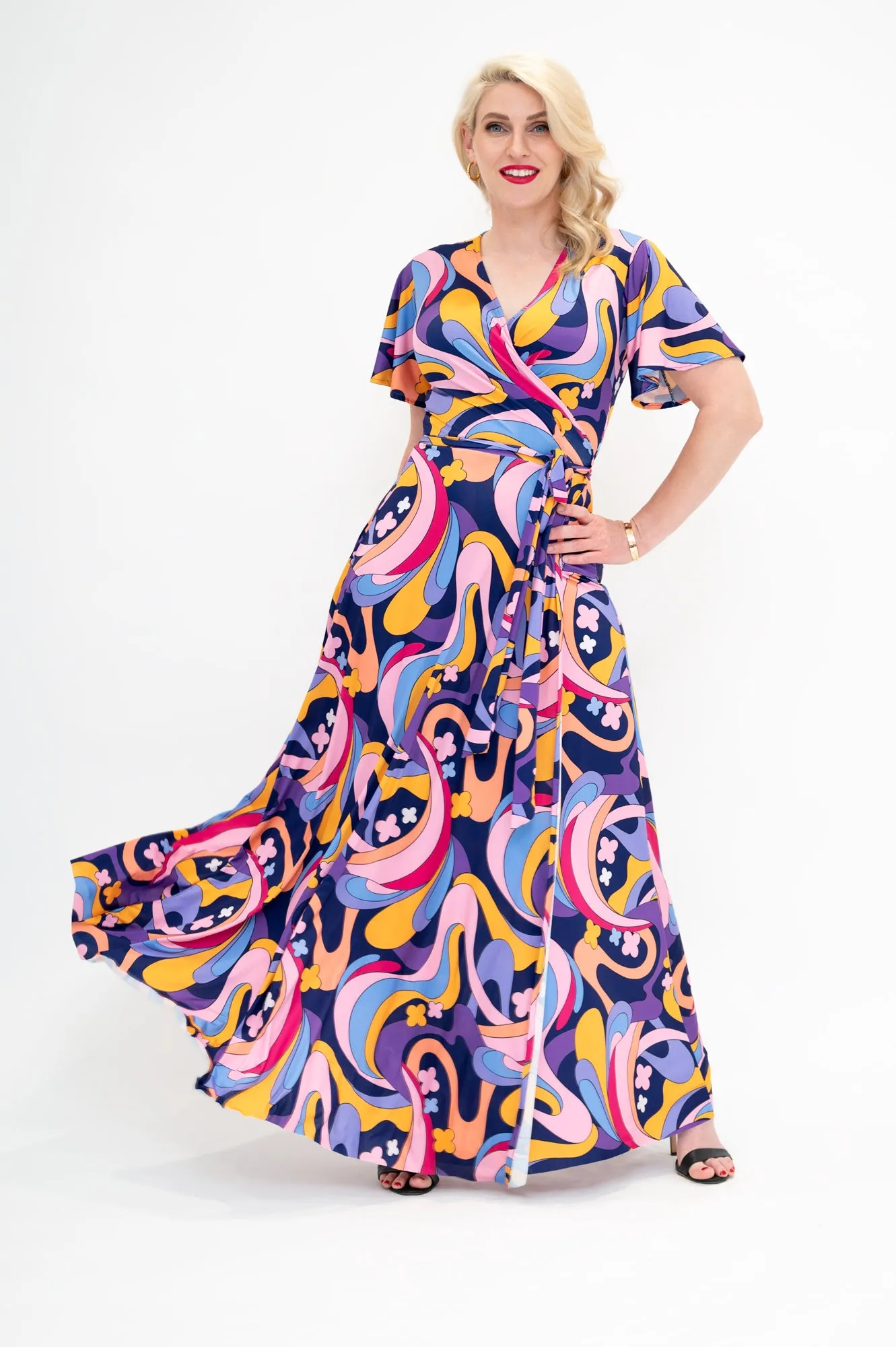 Night Sky - Wrap Dress
