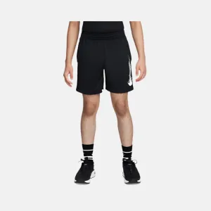 Nike Multi Older Kid's Boy Dri-FIT Shorts -Black/White