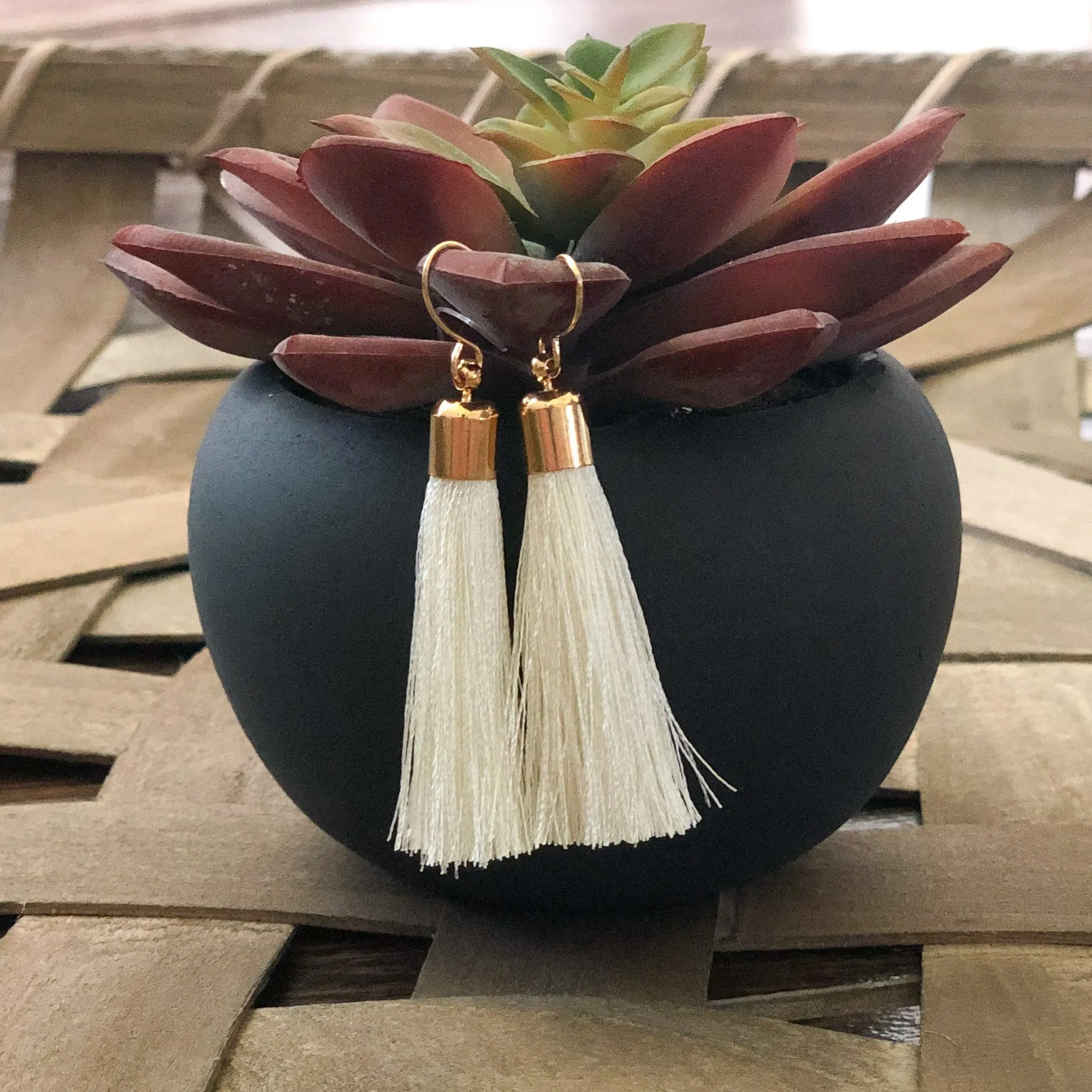 Nikki Fringe Tassel Earrings