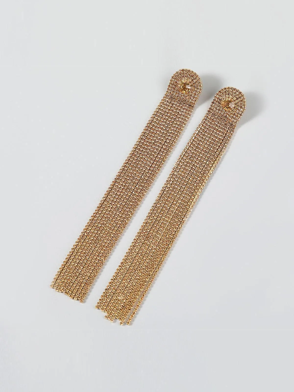 Nola Multi Diamante Tassel Earrings