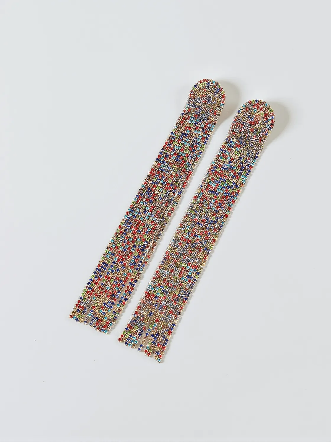 Nola Multi Diamante Tassel Earrings