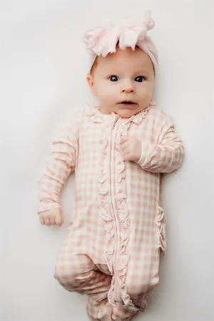 Olivia Ruffle Zip Footie