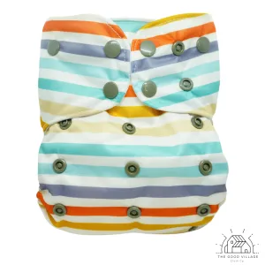 One Size Pocket Diaper | Stripes