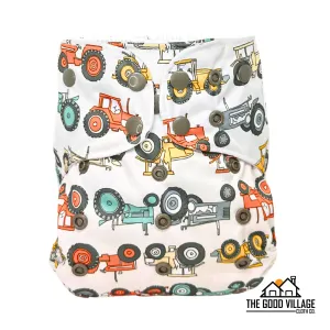 One Size Pocket Diaper | Tractor Pull