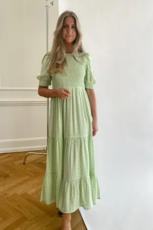 ONLVicky Smock Kjole - Grøn Blomsterprint