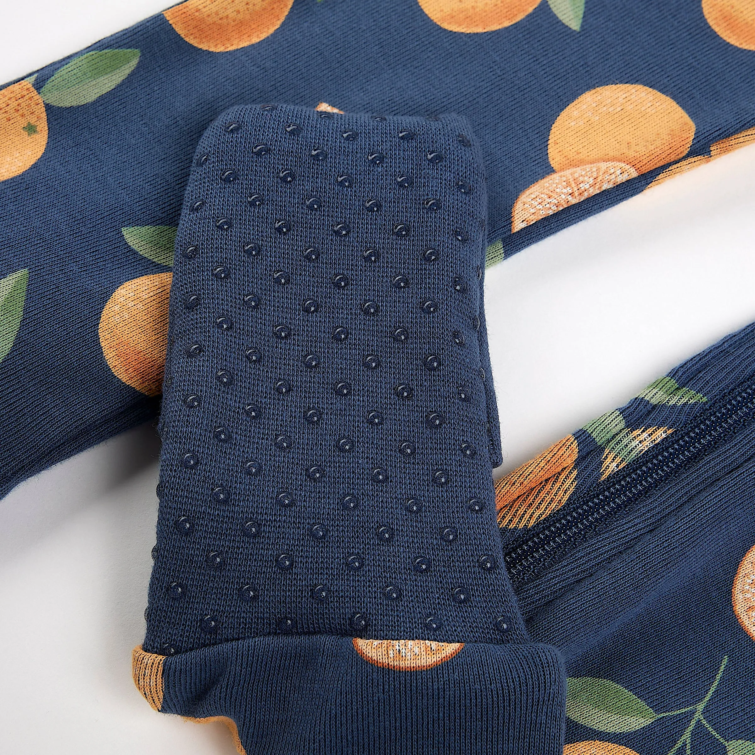 Oranges on Blue Convertible Sleeper (12m-24m)