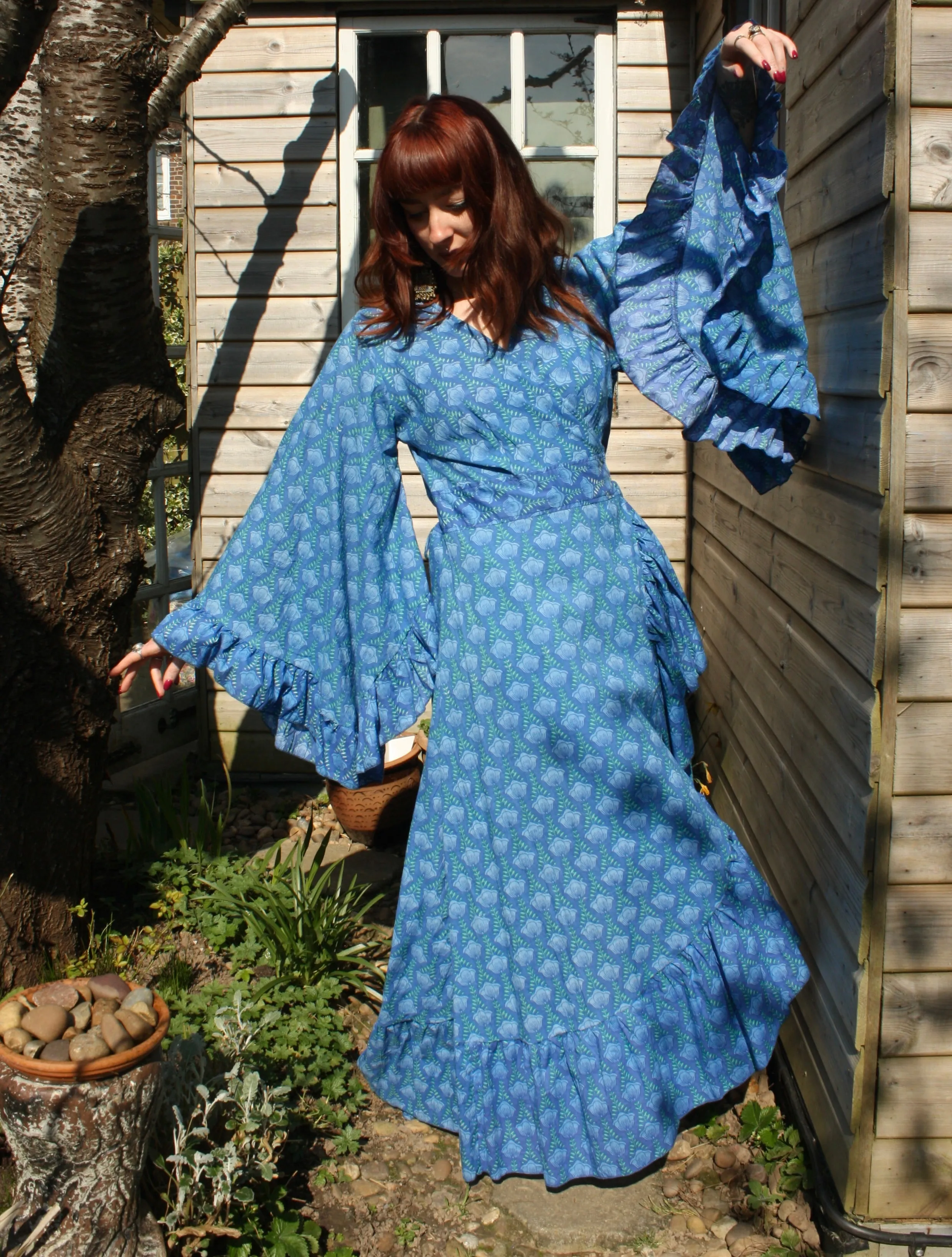 'Ostara' Cotton Wrap Dress