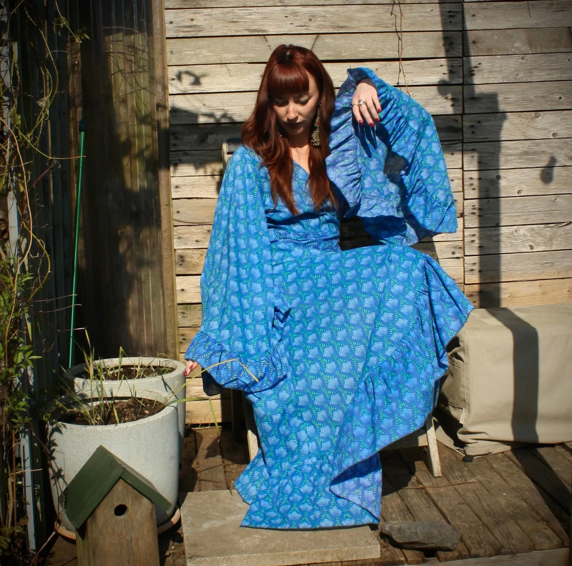 'Ostara' Cotton Wrap Dress