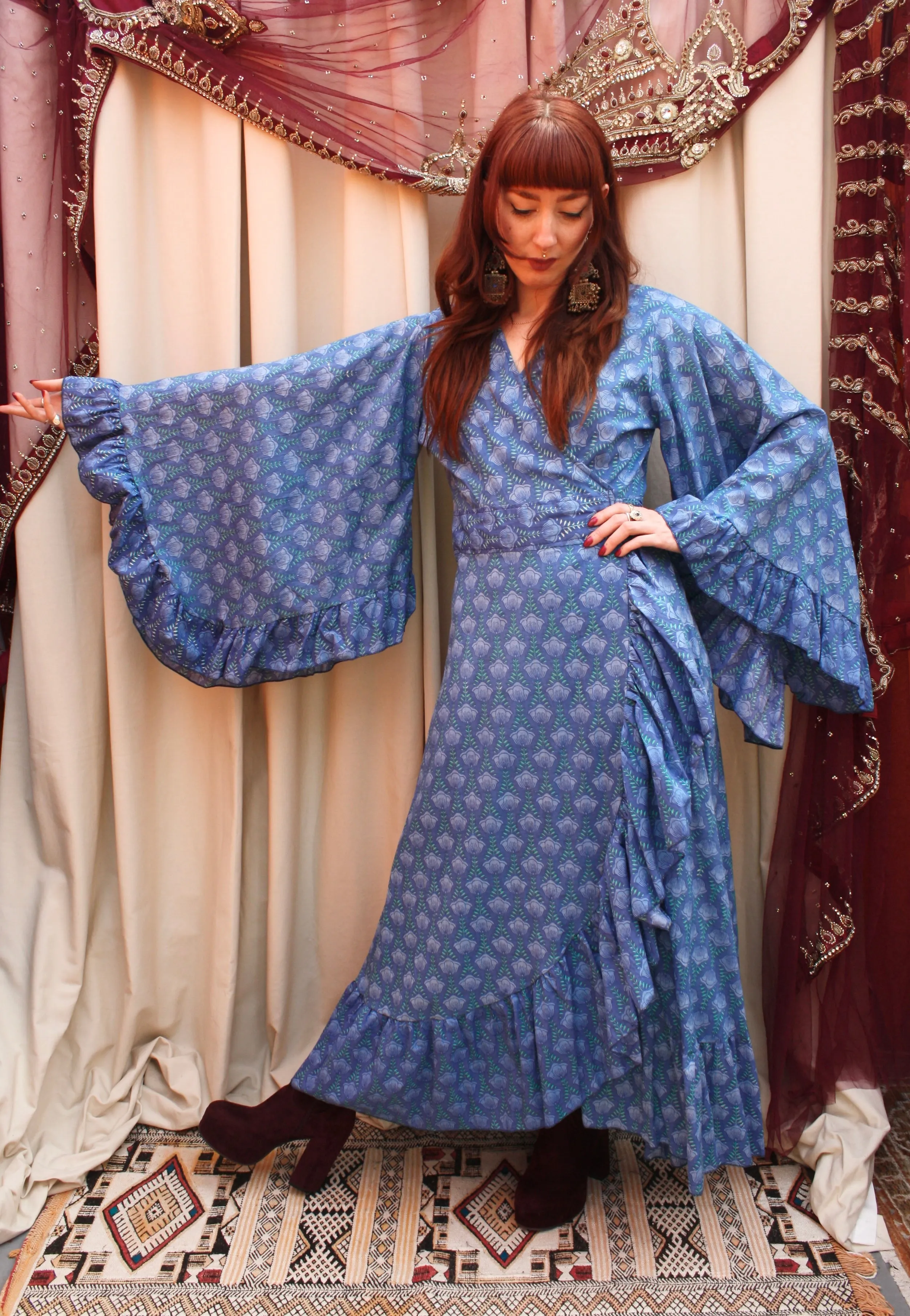 'Ostara' Cotton Wrap Dress
