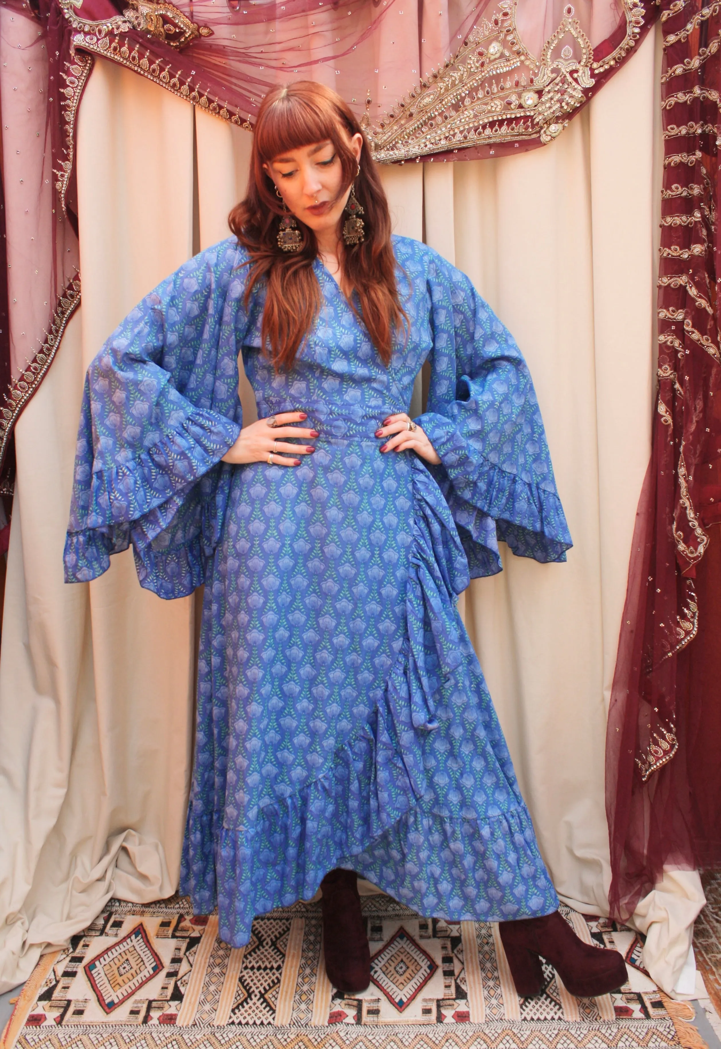 'Ostara' Cotton Wrap Dress