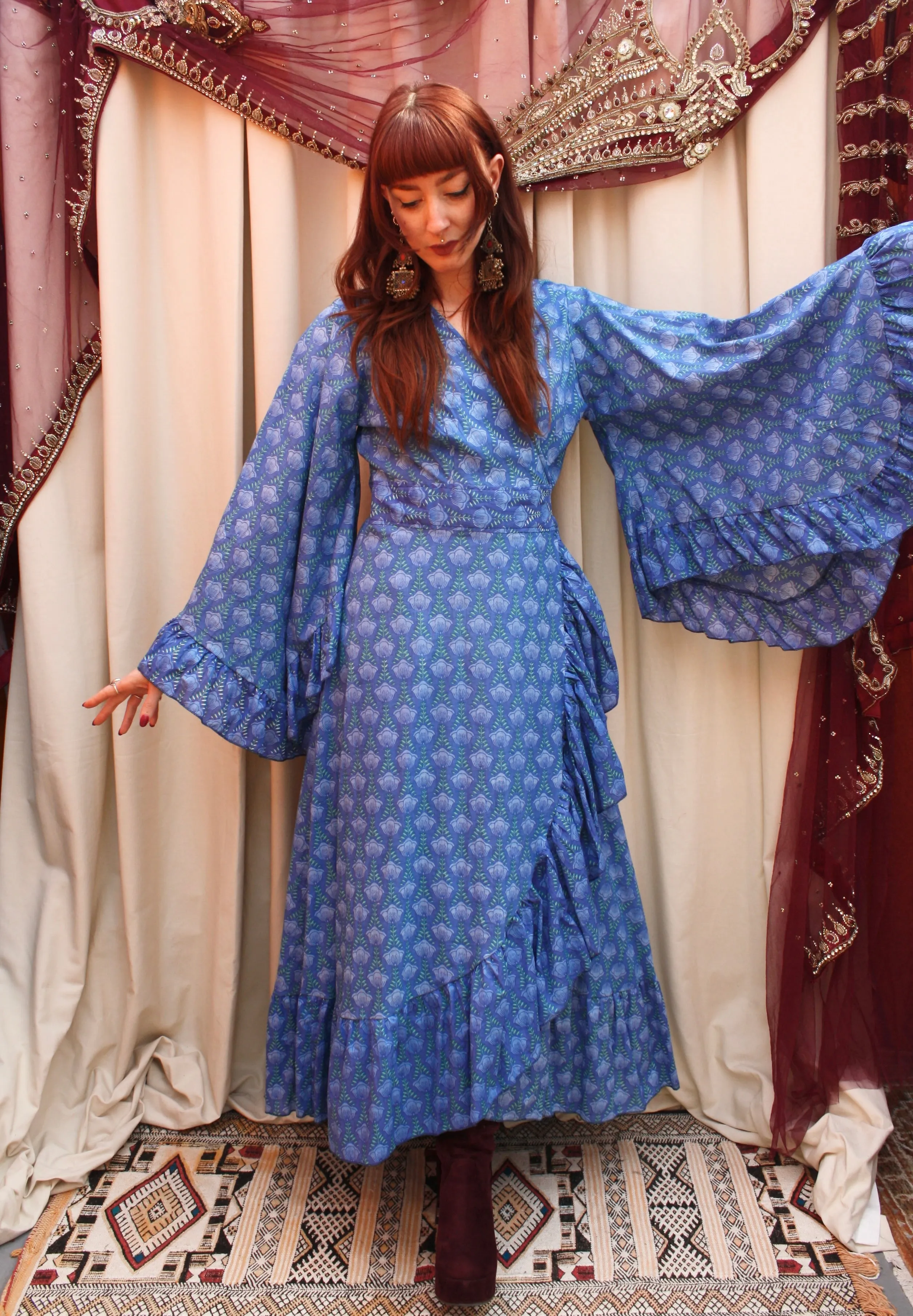 'Ostara' Cotton Wrap Dress