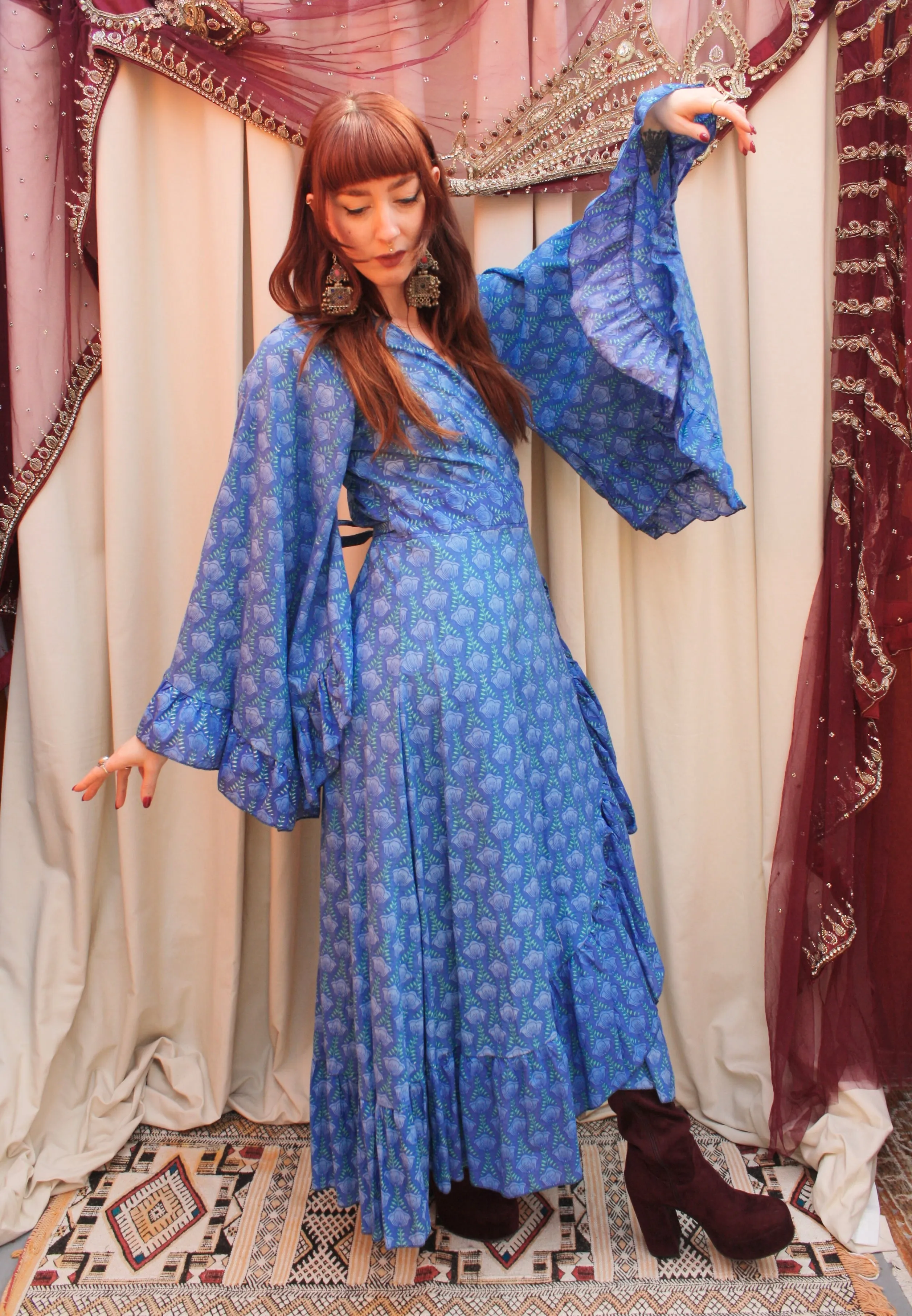 'Ostara' Cotton Wrap Dress