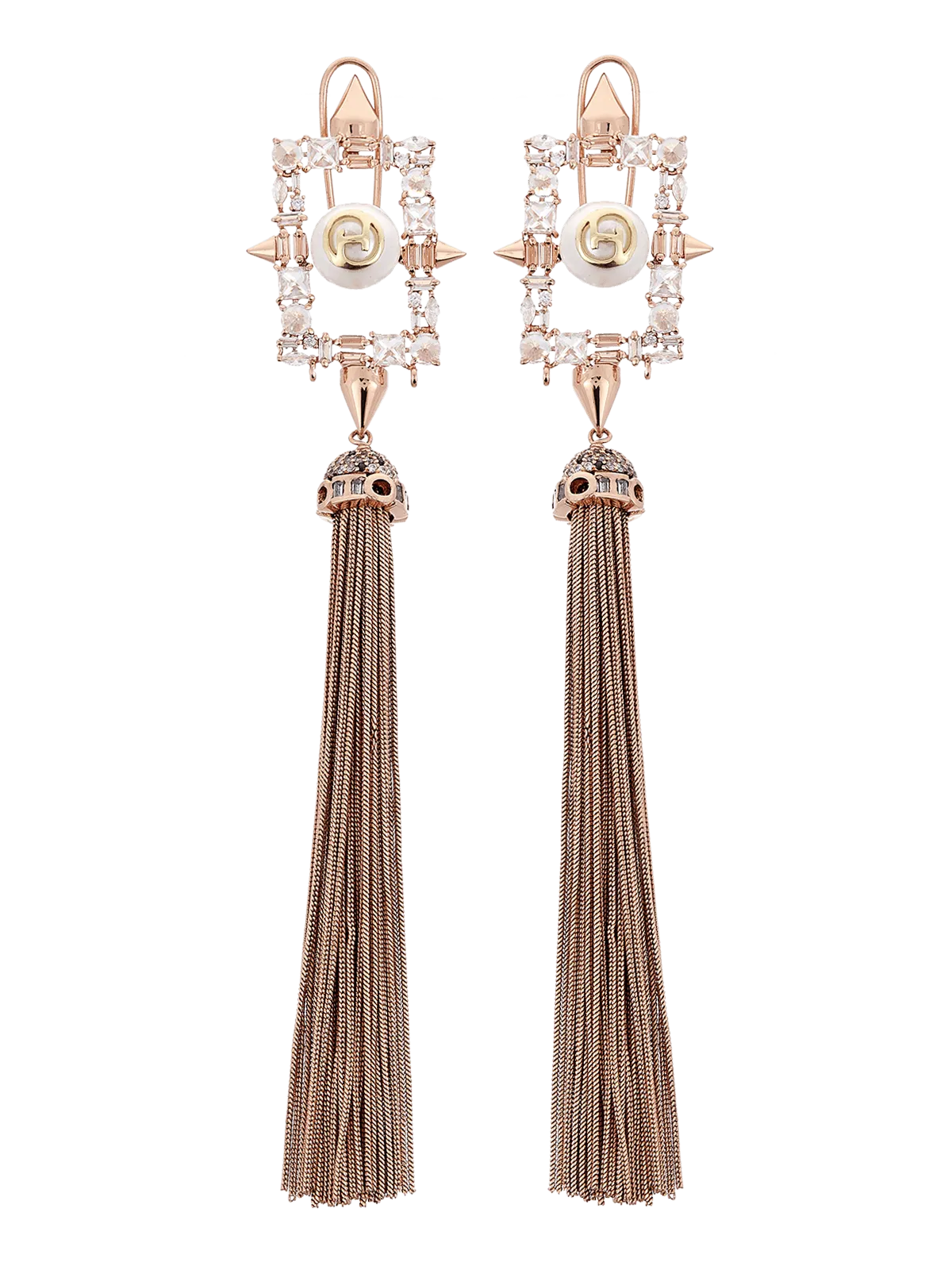 Outhouse   I    OH Celeste Ocean Drive Orion Tassel Earrings Rose Gold New OHAW19EA041