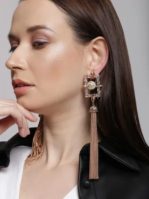 Outhouse   I    OH Celeste Ocean Drive Orion Tassel Earrings Rose Gold New OHAW19EA041