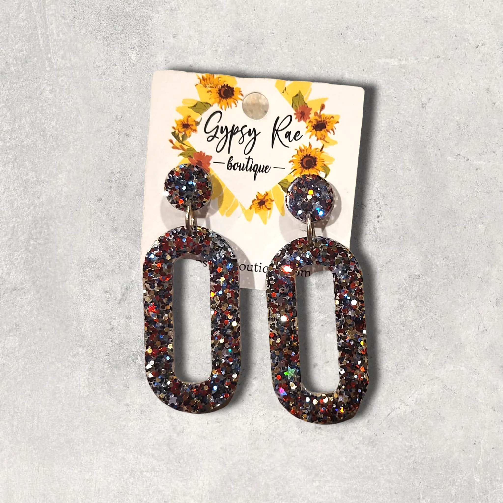 Oval Small Statement Earrings