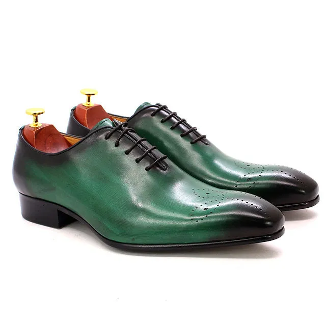 Oxfords Cow Leather Pointed Toe Formal Business Men Shoes