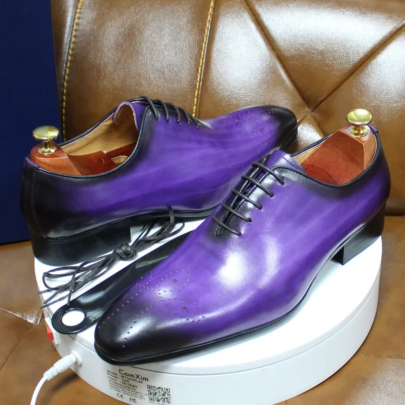 Oxfords Cow Leather Pointed Toe Formal Business Men Shoes