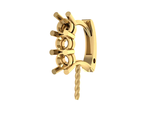 P2102 - Pearl Hoop Earrings #703