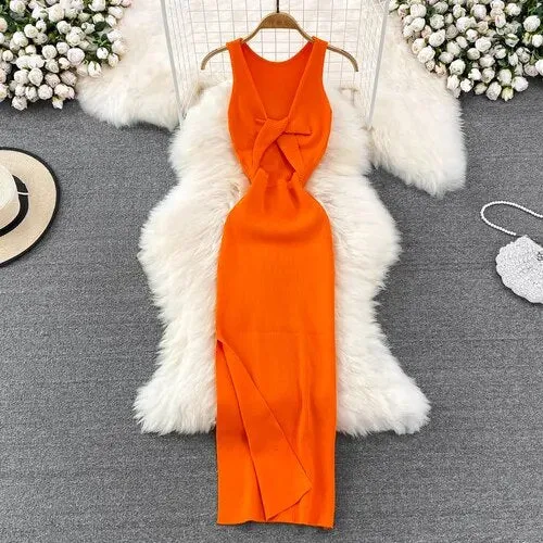 Paloma® | Half-length dress with slit for women