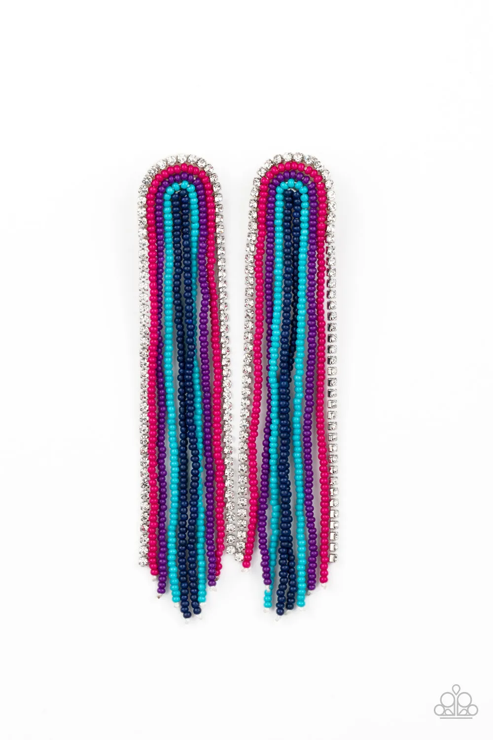 Paparazzi Let There BEAD Light - Multi Seed Bead Earrings