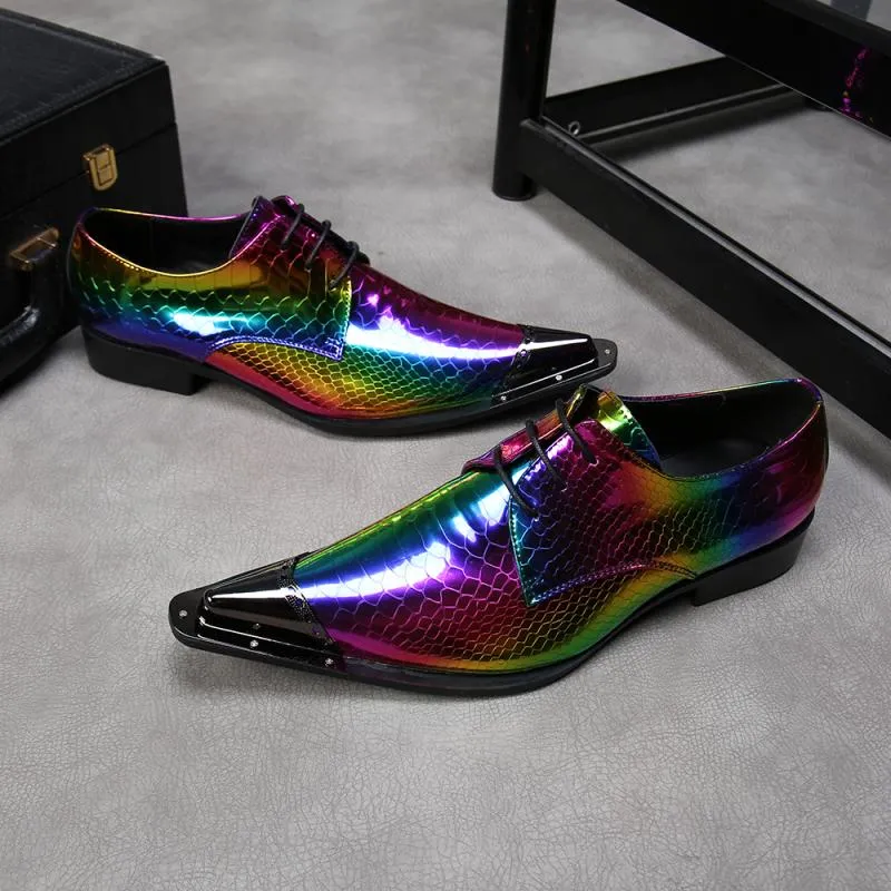 Party Men Oxford Shoes Real Leather Wedding Formal Shoes